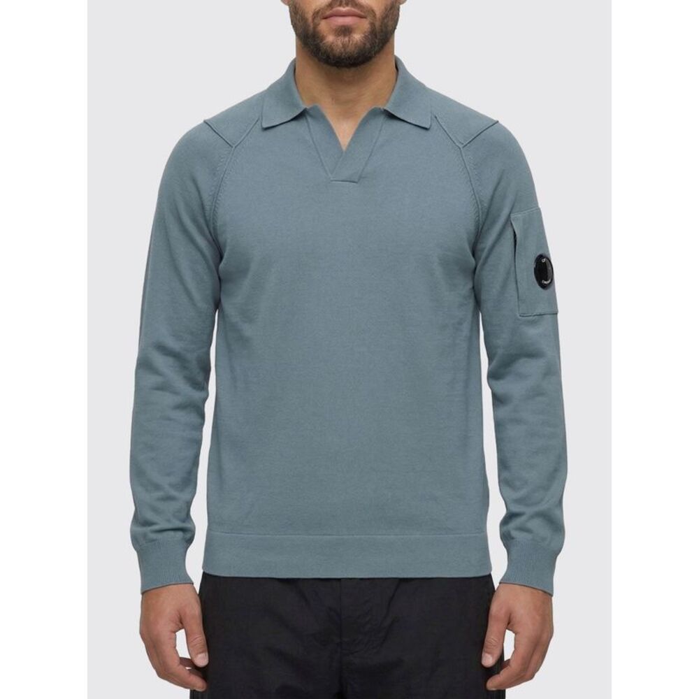 C.P. Company Polo Shirt Men Silver